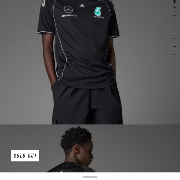 아디다스 AMG 메르세데스 F1 팀 저지 블랙