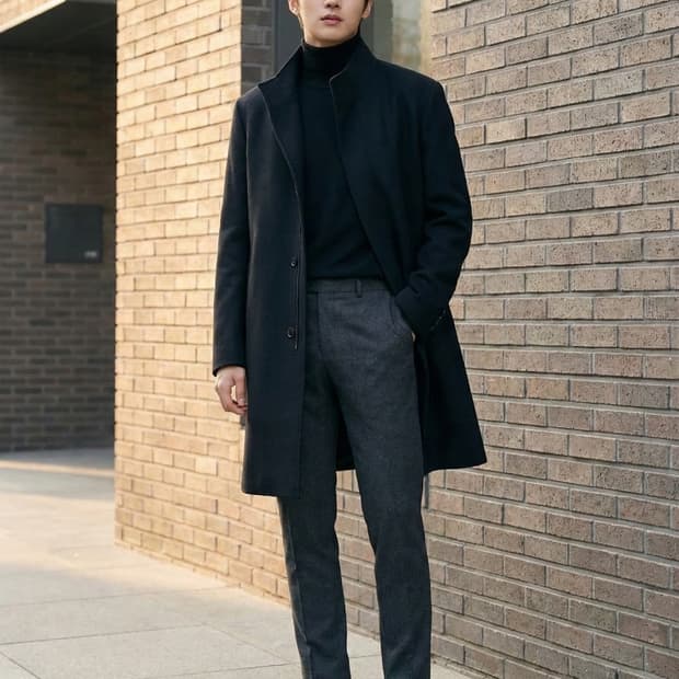 MAMAGARI 마마가리 울 캐시미어 히든 코트