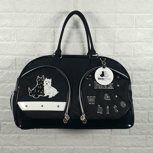 블랙앤화이트 골프 보스턴백