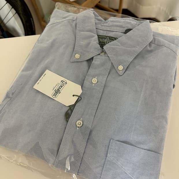 Gitman Vintage 옥스포드 셔츠 블루 L사이즈