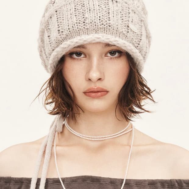 구해요) 쓰리타임즈 멜로우 비니 베이지