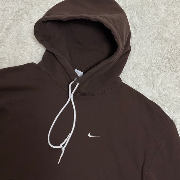 나이키 브라운 후드티 XL