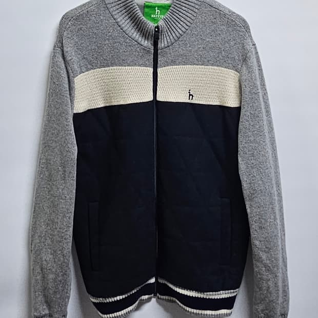 해지스골프 니트 집업가디건 105