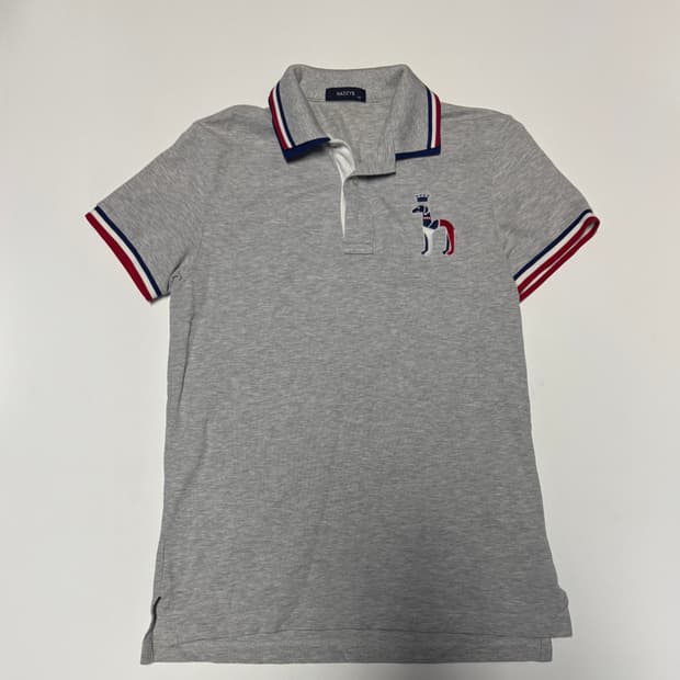 헤지스 Hazzys 올드스쿨 빅 로고 폴로 pk 반팔 카라티 M L