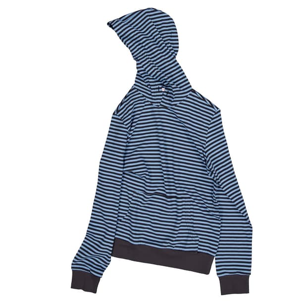 0milewear blue stripe hoodie