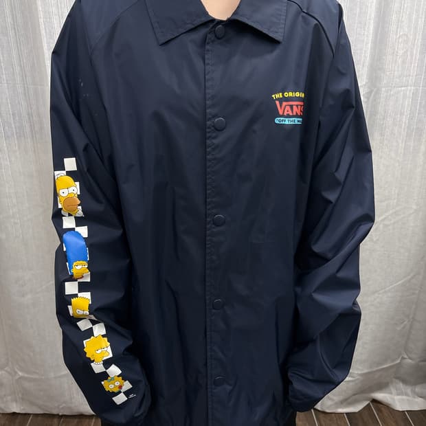 VANS 반스 심슨 리미티드 에디션 코치 자켓