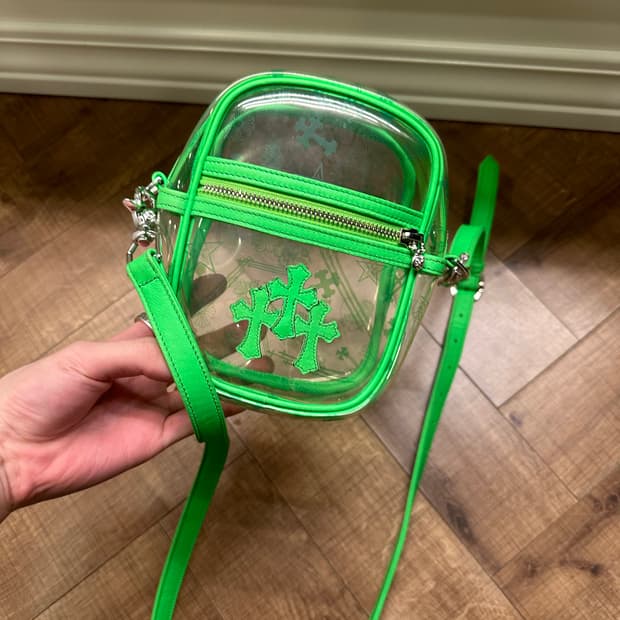 크롬하츠 레더 패치 멀티컬러 pvc 타카백 크로스백