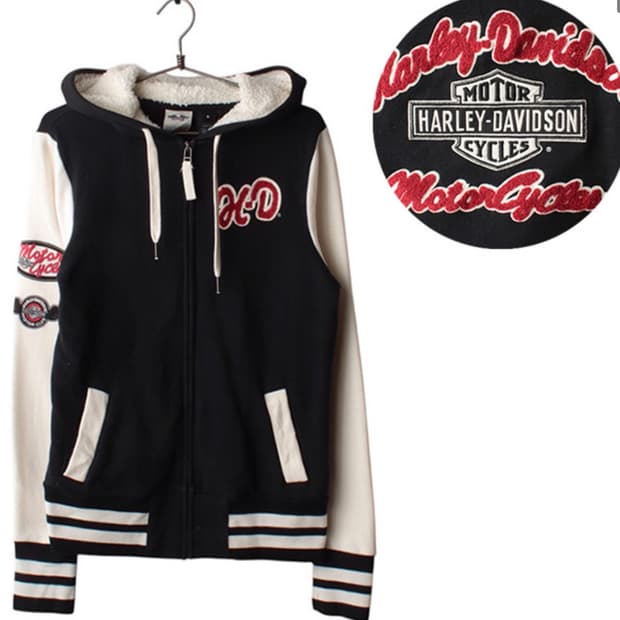 HARLEY DAVIDSON 빈티지코튼로고후드집업 / Unisex S