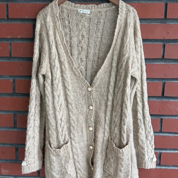 액팜 가디건 슬림핏