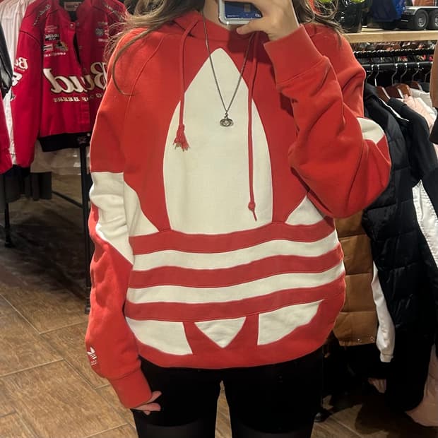 [HI] 아디다스 후드티 레드