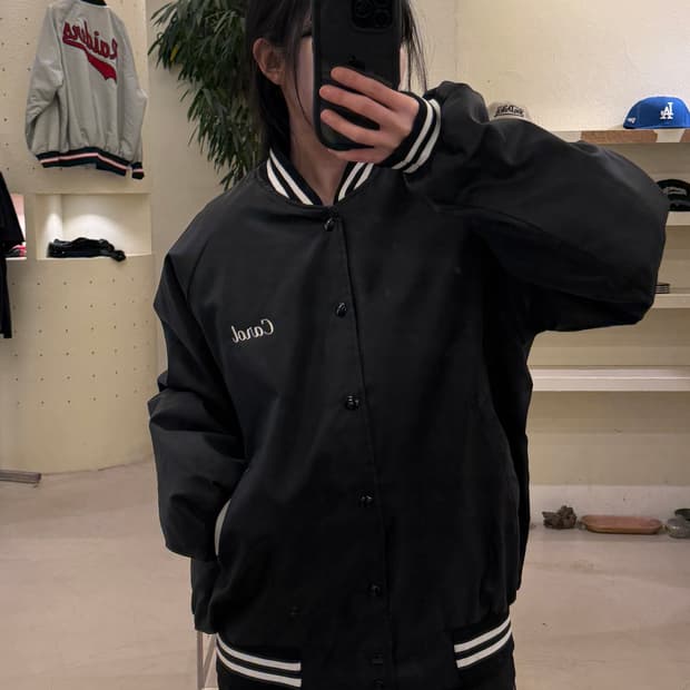 USA 오리지날 빈티지 빅로고 바시티 자켓 U48