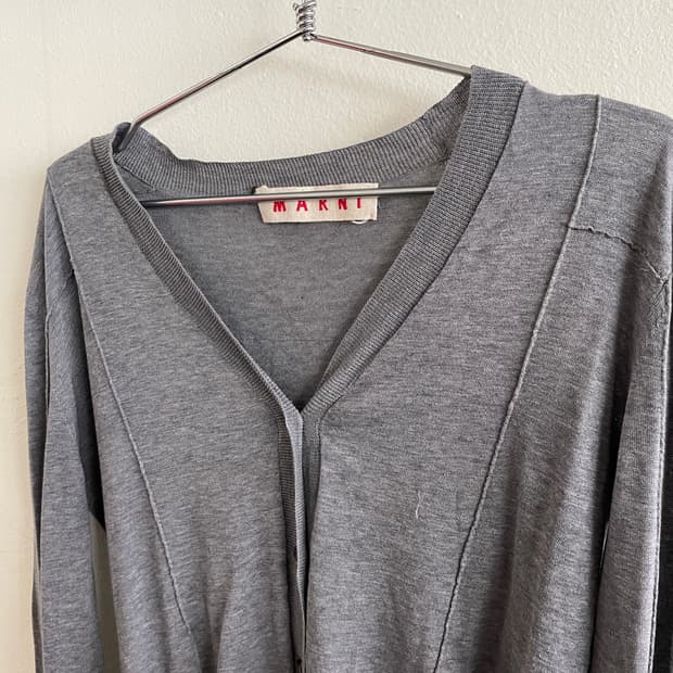 마르니 브이넥 여자 가디건
