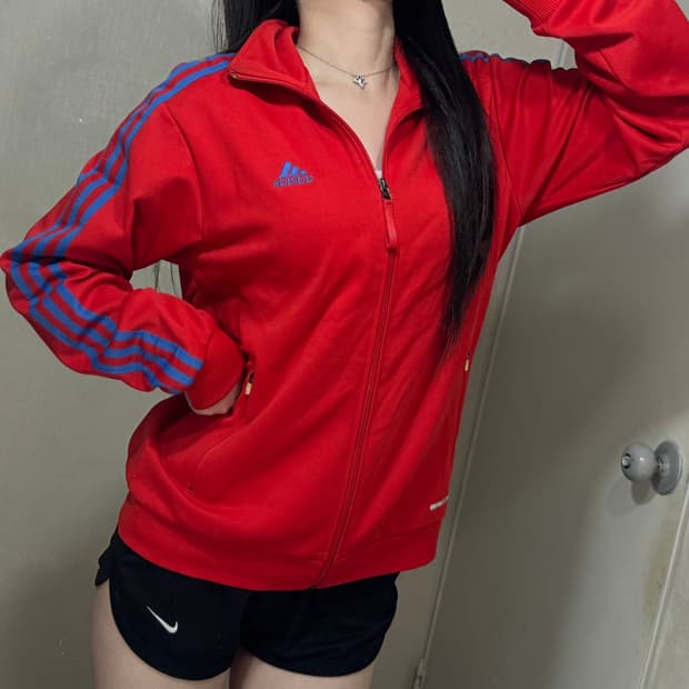 아디다스 삼선 트랙탑 져지 빨파 ❤️💙
