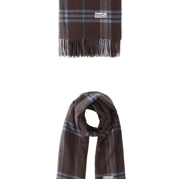마르디 메크르디 체크 머플러 (브라운)
