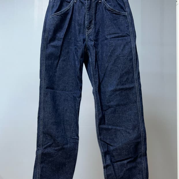 유니클로 와이드피트 진 블루 데님 (76cm)