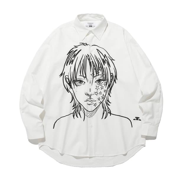 나이스고스트클럽ffats girl oxford bigbig shirt s