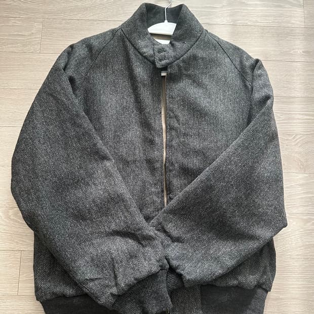 아프레쎄 트위트 해링턴 자켓 2sz 차콜