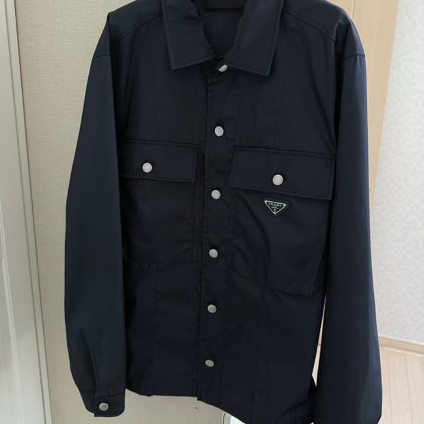 [L] 프라다 23ss 삼각로고 리나일론 셔츠 자켓