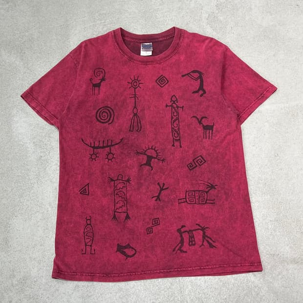 길단 패턴 반팔티셔츠 s10468