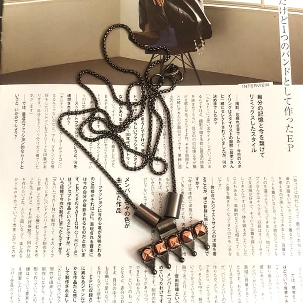 빈티지 앤틱 펜던트 롱 목걸이 갸루 펑크 오리엔탈