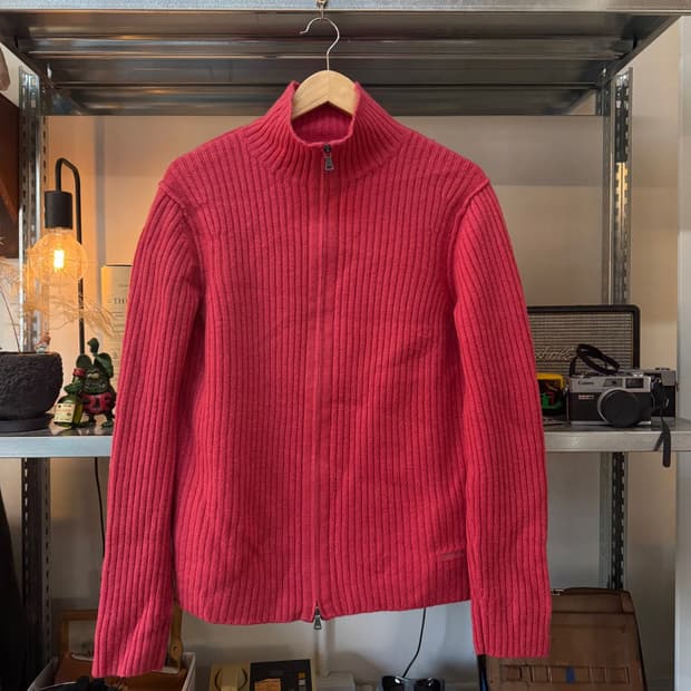 캘빈 클라인 진 니트 집업 자켓