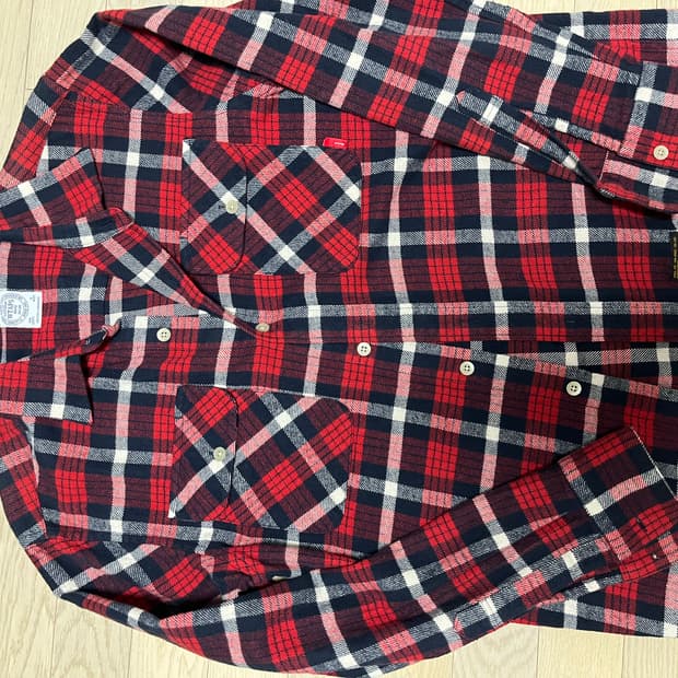 Wtaps 더블탭스 체크 셔츠 M 