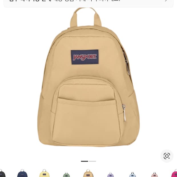 잔스포츠 하프 파인트 미니 백팩 커리