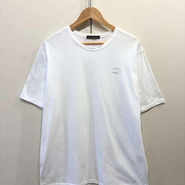 아크네 스튜디오 페이스 로고 반팔 티셔츠