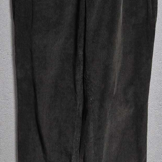 34) 휴고보스 카키 코듀로이 골덴 팬츠