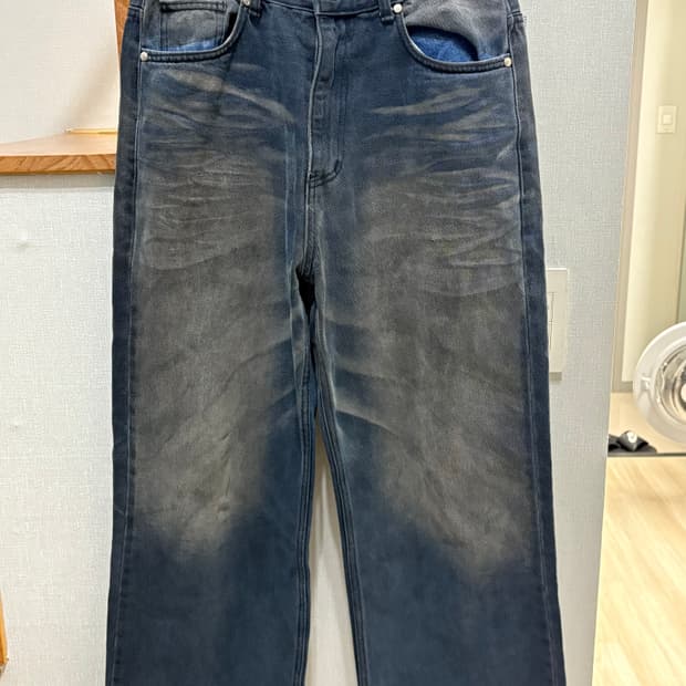 파브레가 더스트 스프레이 데님 팬츠 (더티 블랙)