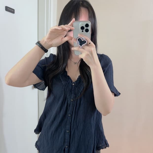 빈티지 프릴 블라우스 일본빈티지