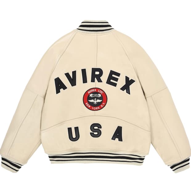 아비렉스 아이코닉 바시티 자켓 m