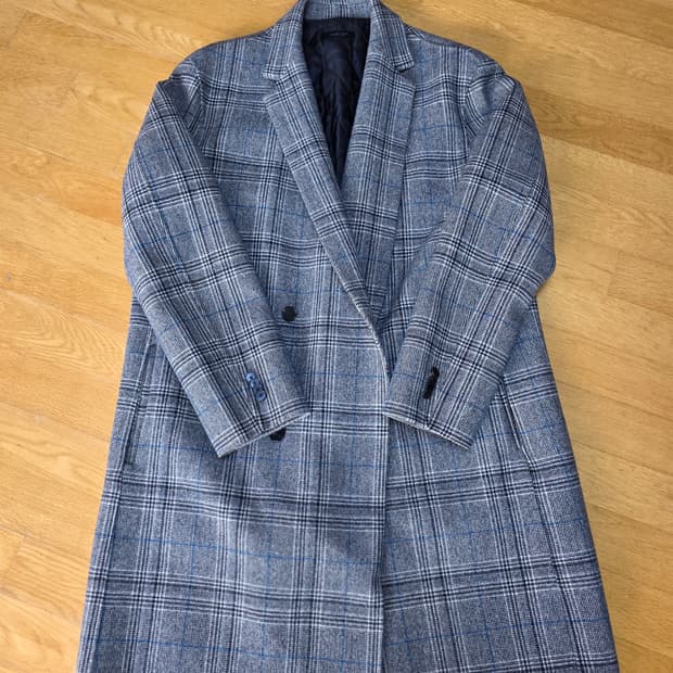 질스튜어트뉴욕 더블 체크코트