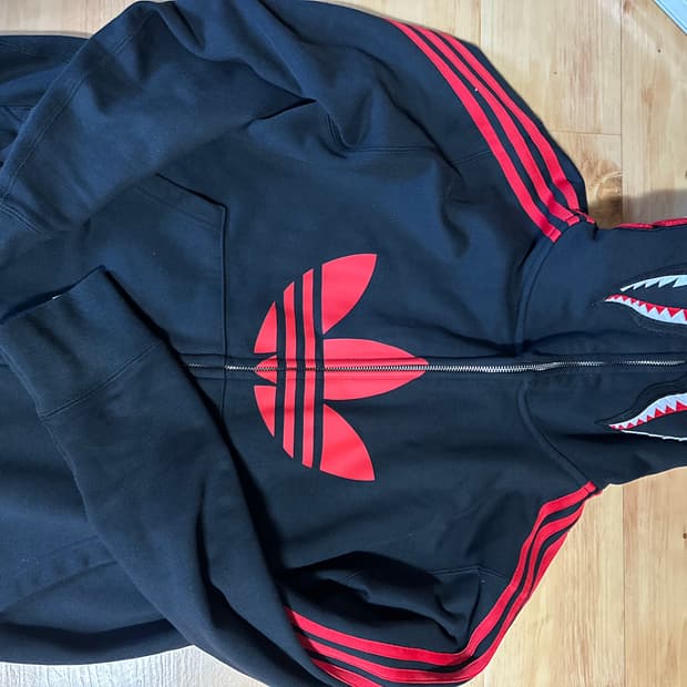 아디다스 베이프 후드집업