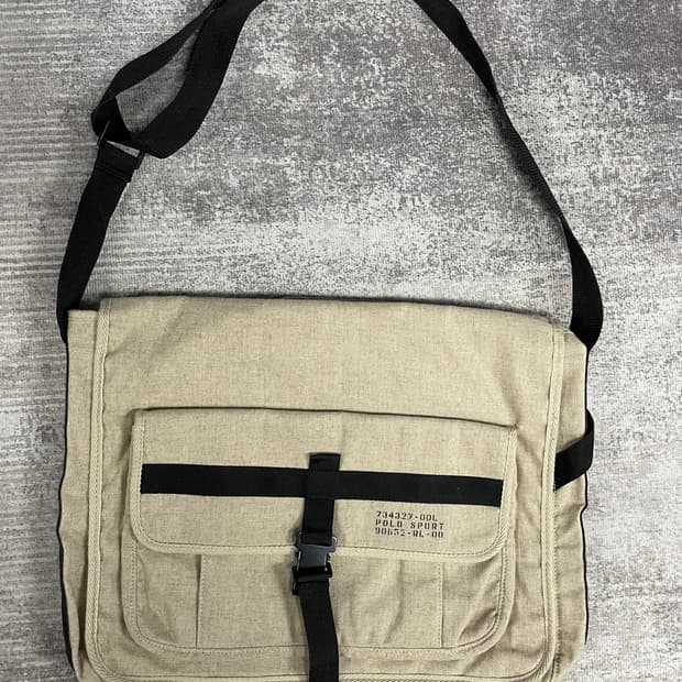 90s POLO SPORT 빅 켄버스 크로스백
