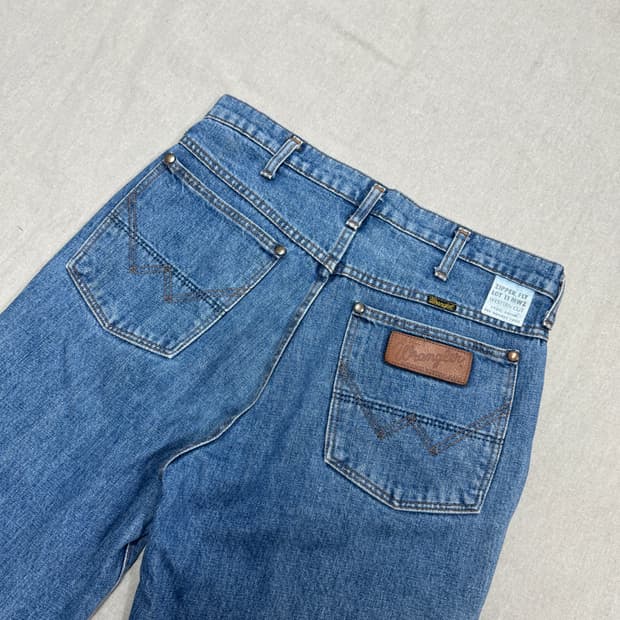 랭글러 90s 재팬 중청 패치 데님팬츠 33