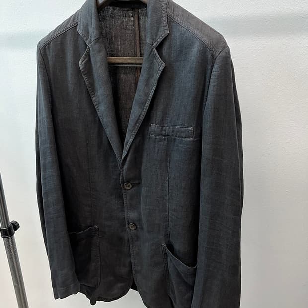 105) 제냐 더티브라운 린넨자켓 