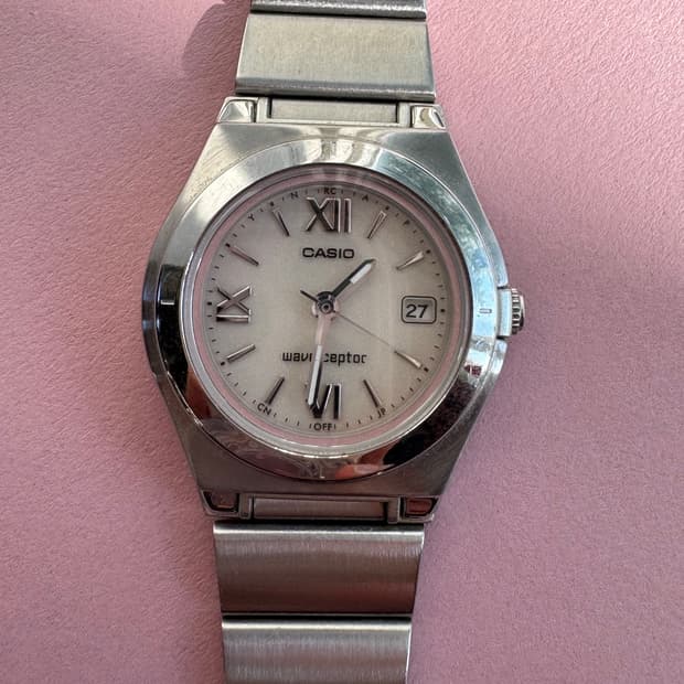 [카시오/CASIO] 웨이브셉터 터프솔라 로마자 메탈 시계 