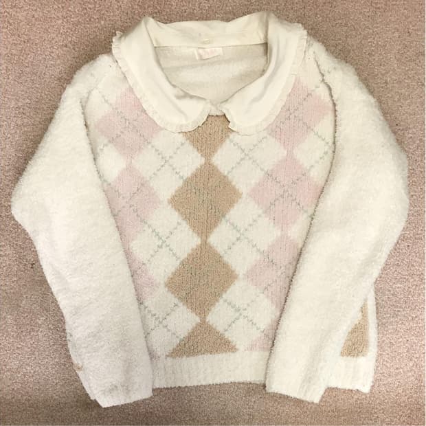 리즈리사 아가일 니트 마지막 가격