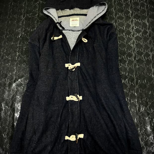 “Vintage”Minimal Mood Deep Navy Zip Up