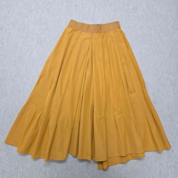 여성 64 시스템 밴딩 스커트 밑단 트임 치마