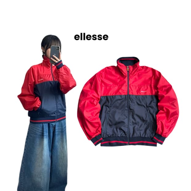 엘레쎄 제팬 빅로고 올드스쿨 바람막이