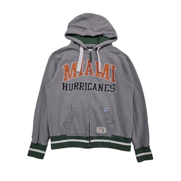 L NCCA Miami Hurricanes 후드집업