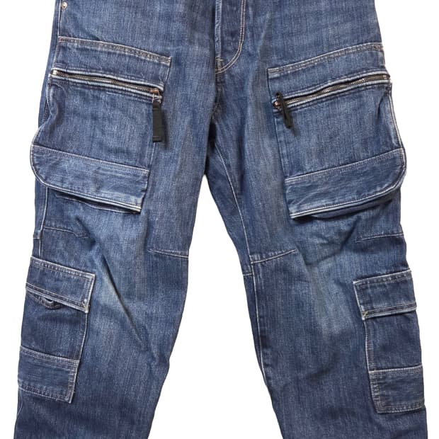 G-STAR청 데님 카고 바지(W28/L30)