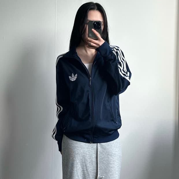 아디다스 구 파이어버드 네이비 져지