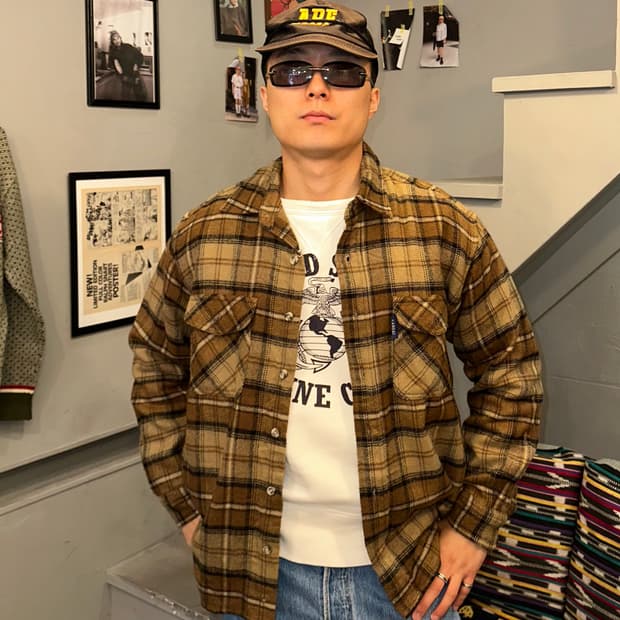 Kansai Yamamoto check flannel shirt