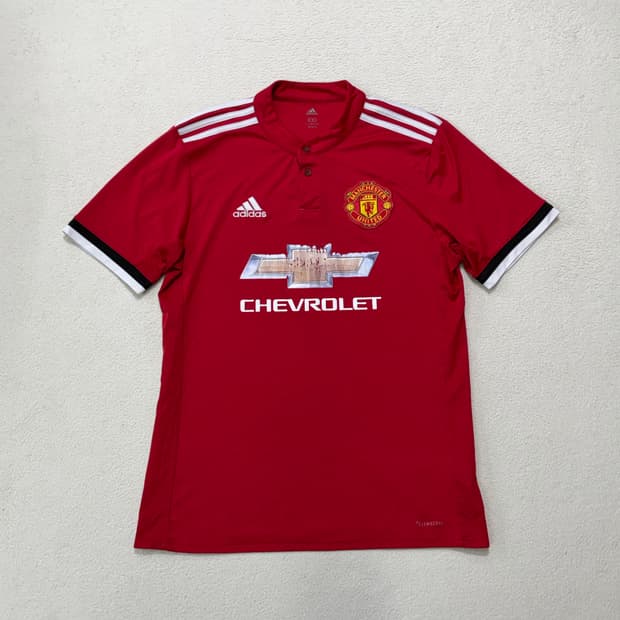 아디다스 17-18 맨채스터 유나이티드 맨유 축구 유니폼 져지 반팔 L