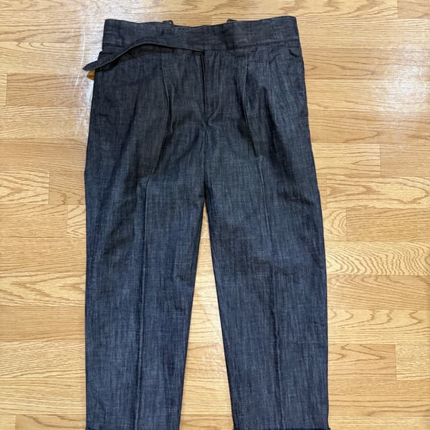 솔티 그레이 데님 구르카 트라우져 xl 