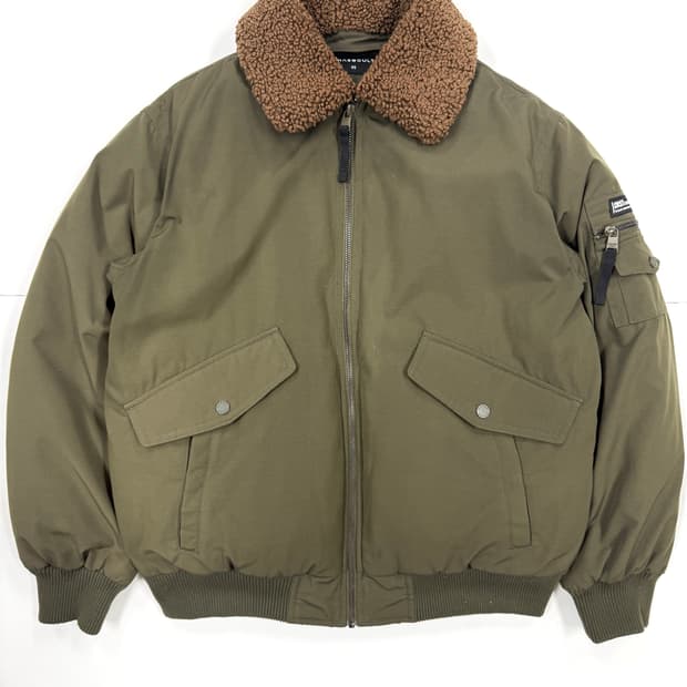 CHASECULT 양털 카라 패딩 블루종