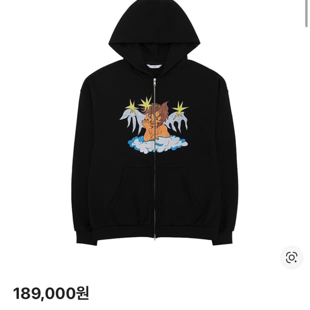 [L](새상품) STU X HANK 케이퍼 후드 집업 블랙